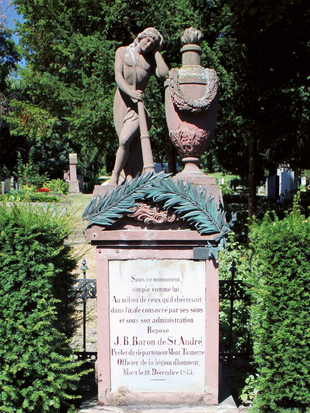 Grabstätte Jeanbon Baron de St André -  Hauptfriedhof in Mainz