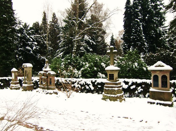 Blick pber den Friedhof - Waldfriedhof in Burbach